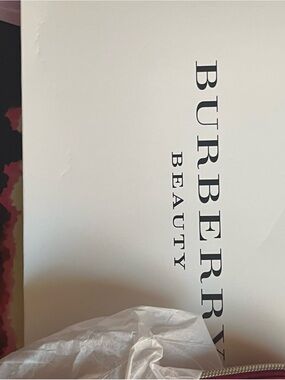Burberry White Box with Black Logo
